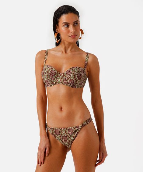 biquíni calcinha tanga estampado verde