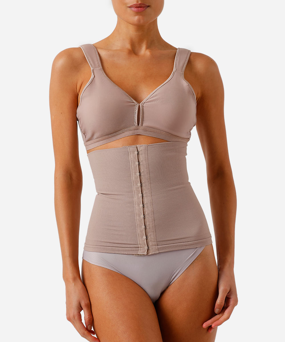 corset modelador plié bege