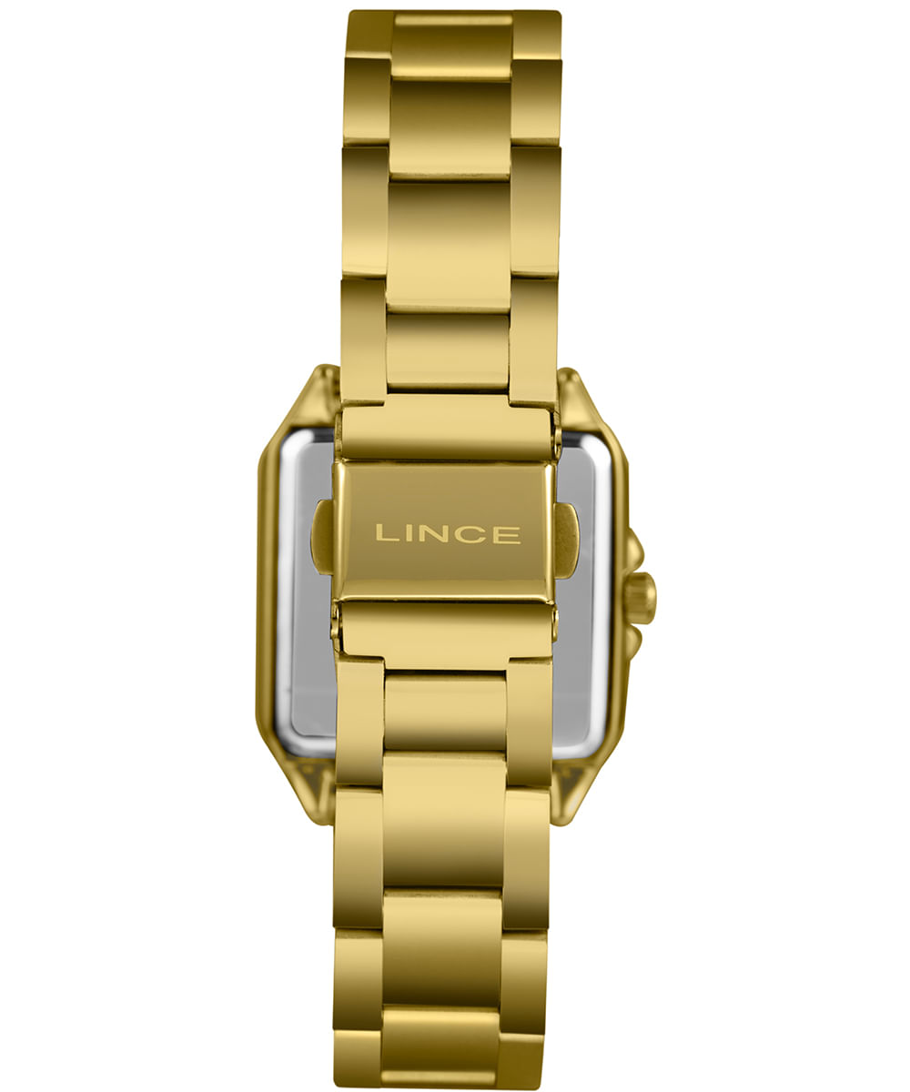 kit relógio feminino lince analógico lqgm060l30 k0hsc2kx dourado