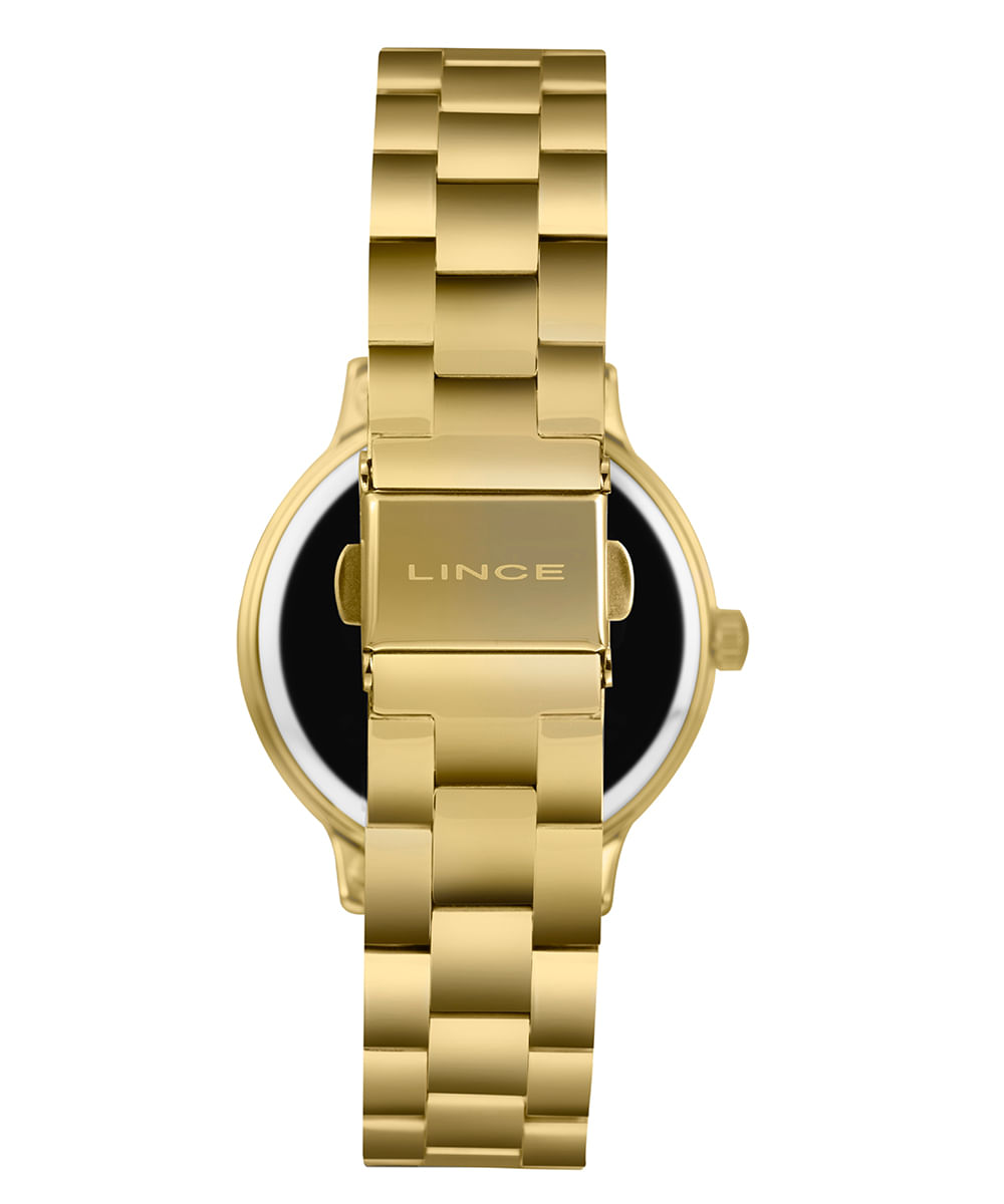 kit relógio feminino lince analógico lrgh261l36 c2kx pj dourado