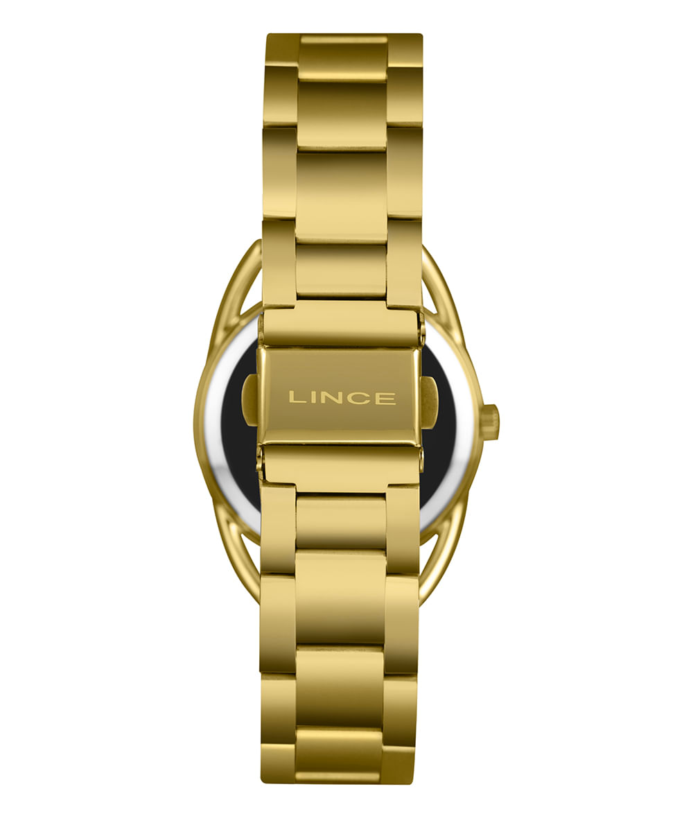 kit relógio feminino lince analógico lrgh256l33 c2kx pj dourado