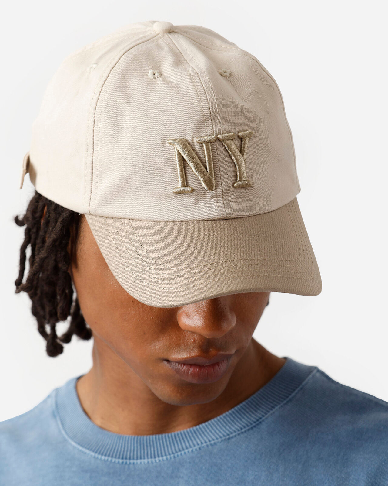 boné bicolor nyc - bege