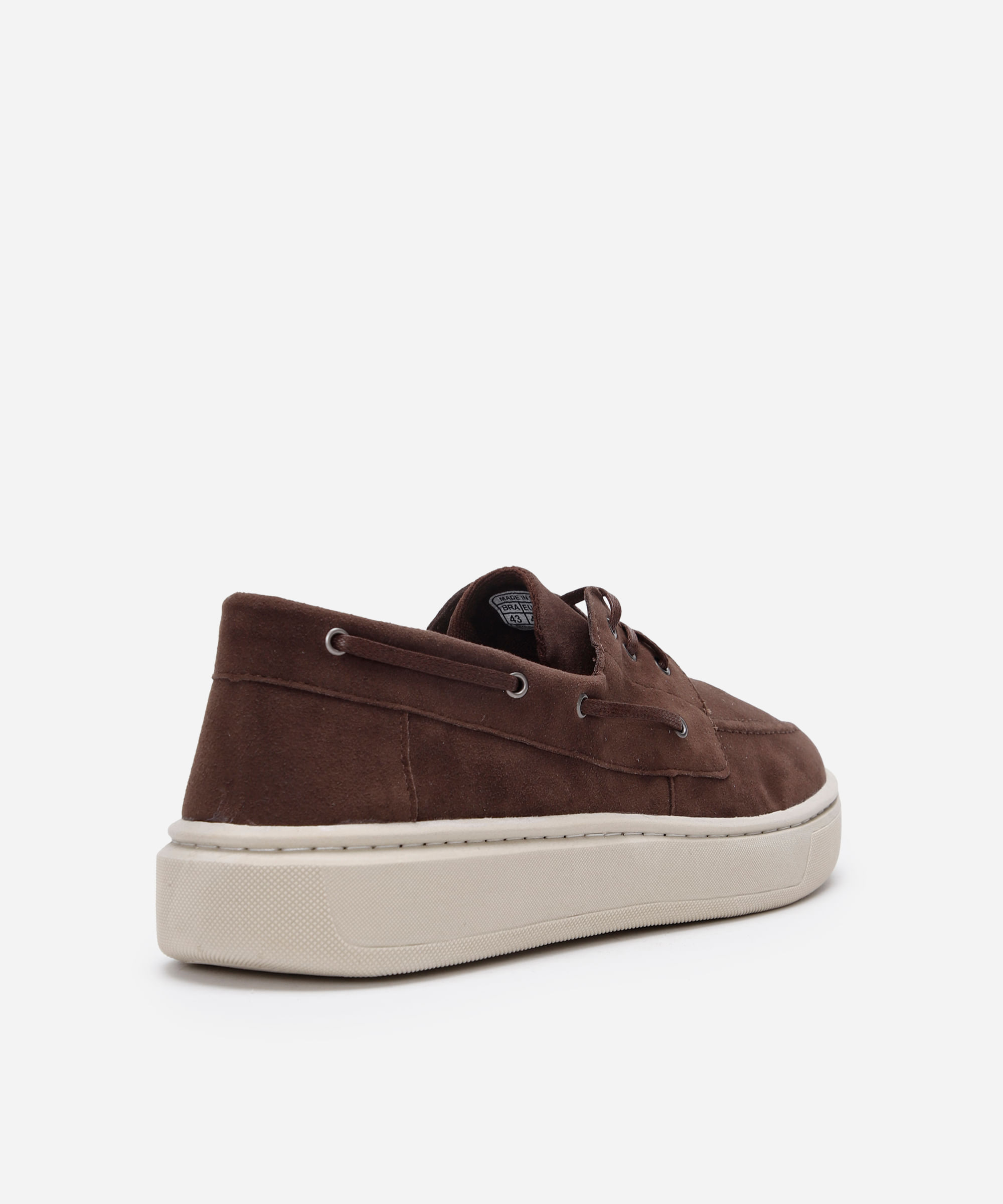sapato dockside texturizado oneself marrom