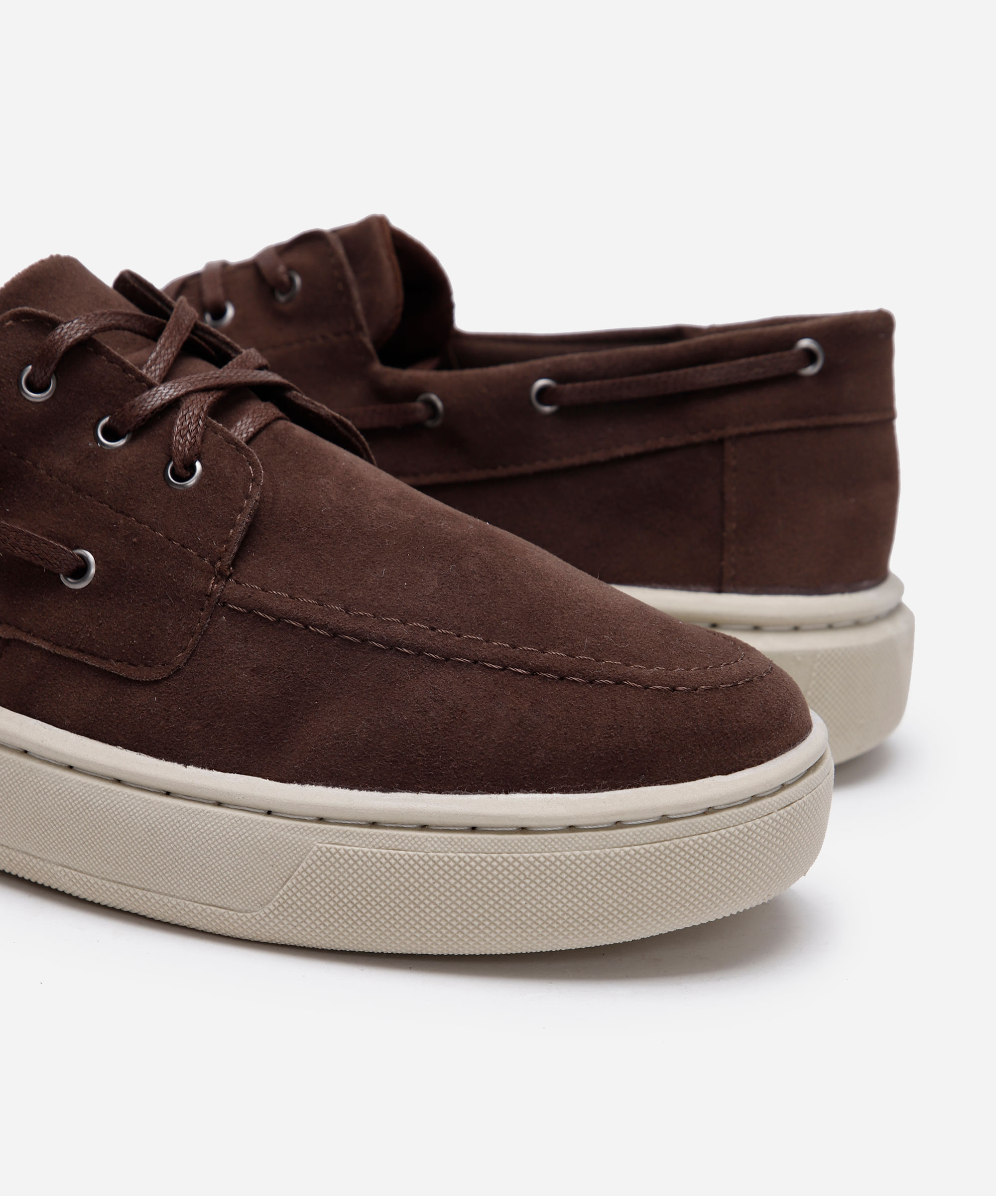 sapato dockside texturizado oneself marrom