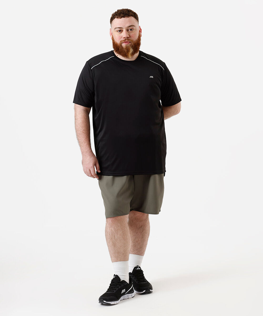 bermuda esportiva masculina plus size verde