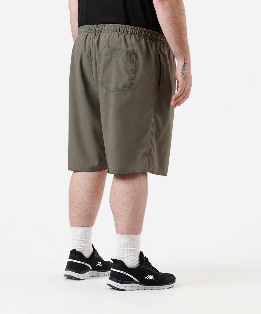 bermuda esportiva masculina plus size verde
