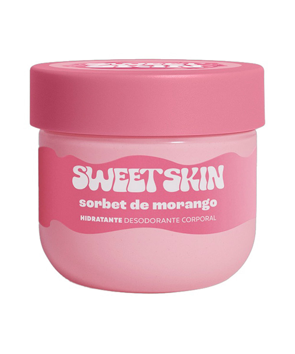 hidratante corporal dailus gelato sweet skin morango ao leite 200ml
