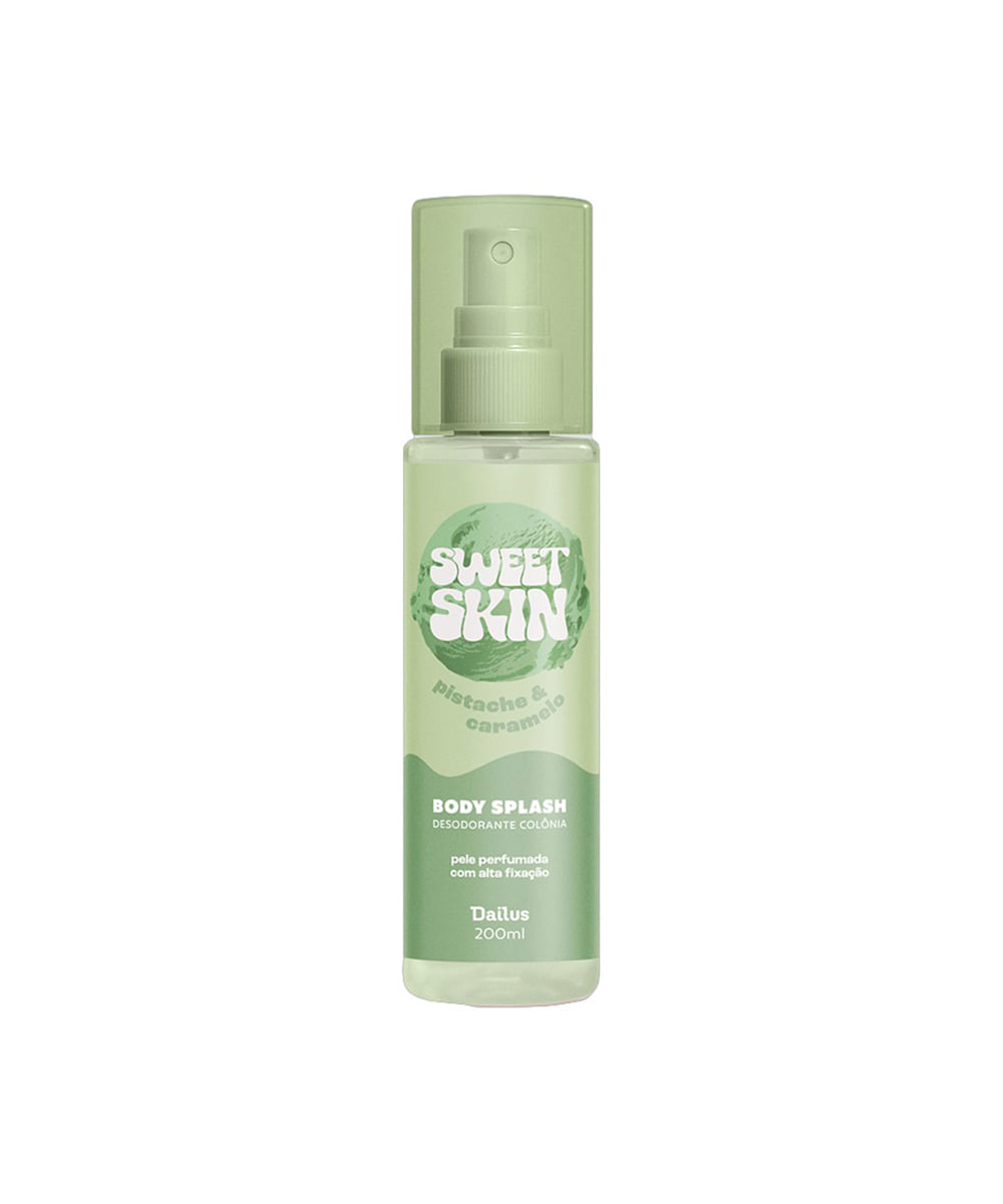 body splash dailus em calda sweet skin mousse de pistache 200ml