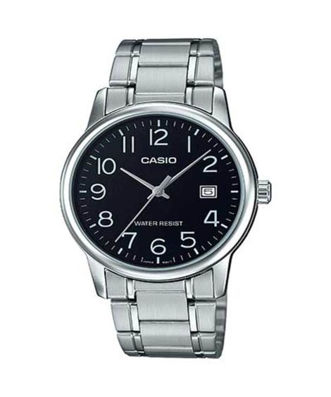 relógio masculino casio analógico mtp v002d 1budf prateado
