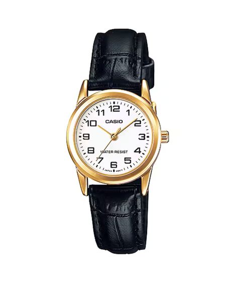 relógio feminino casio analógico ltp v001gl 7budf dourado