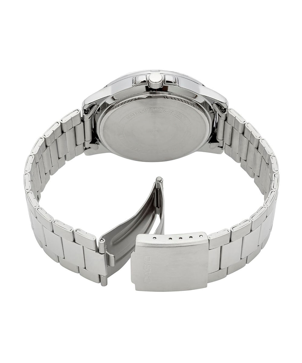 relógio masculino casio analógico calendário mtp vd01d 2bvudf prateado