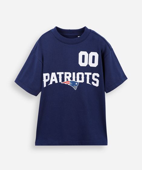 camiseta juvenil nfl patriots azul