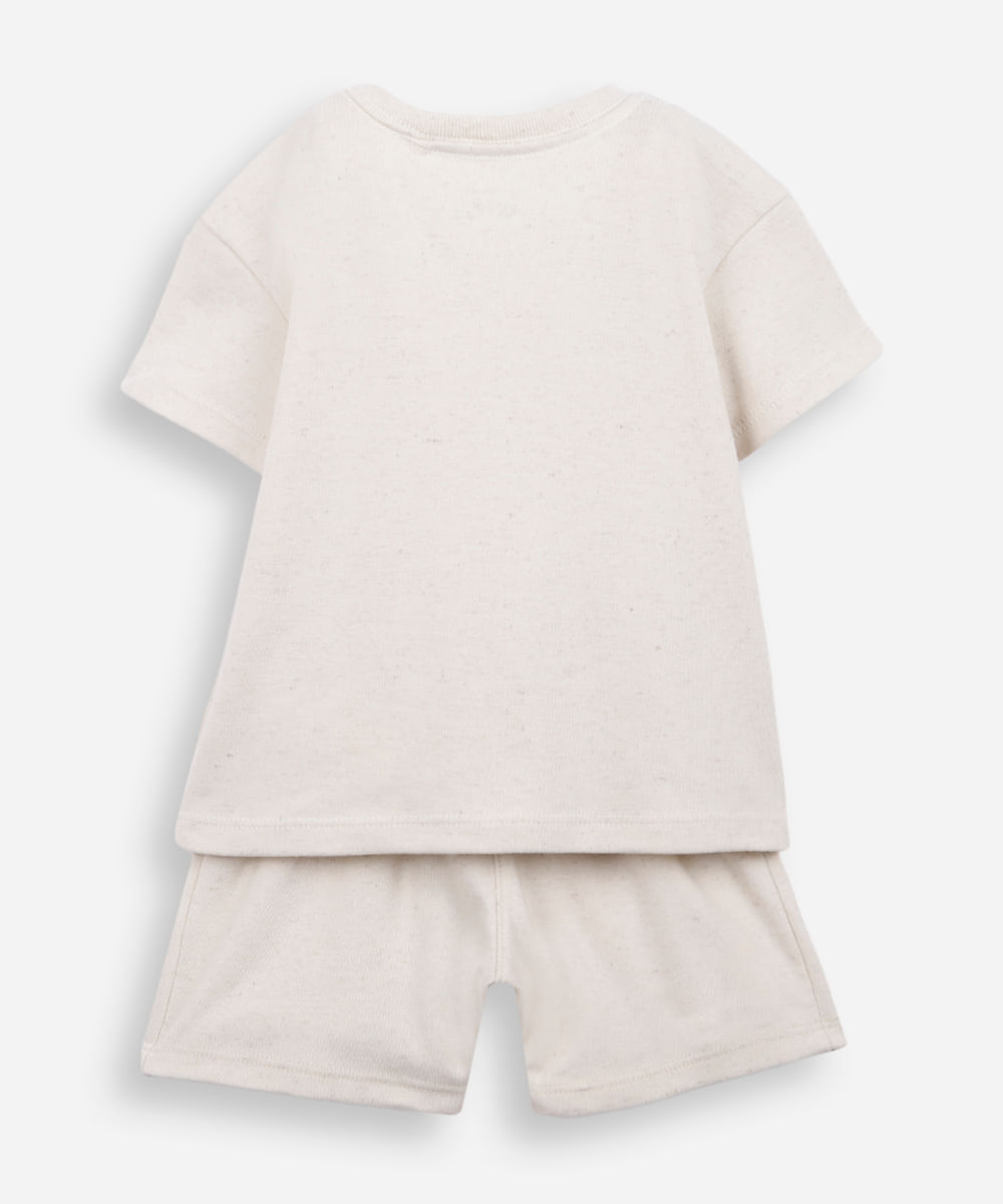 conjunto malha sunset spot bege