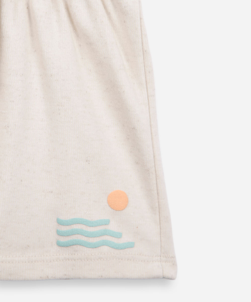 conjunto malha sunset spot bege