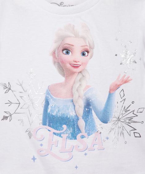 conjunto infantil frozen algodão off white