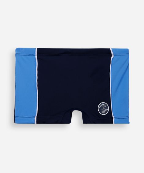 sunga infantil recortes surf azul