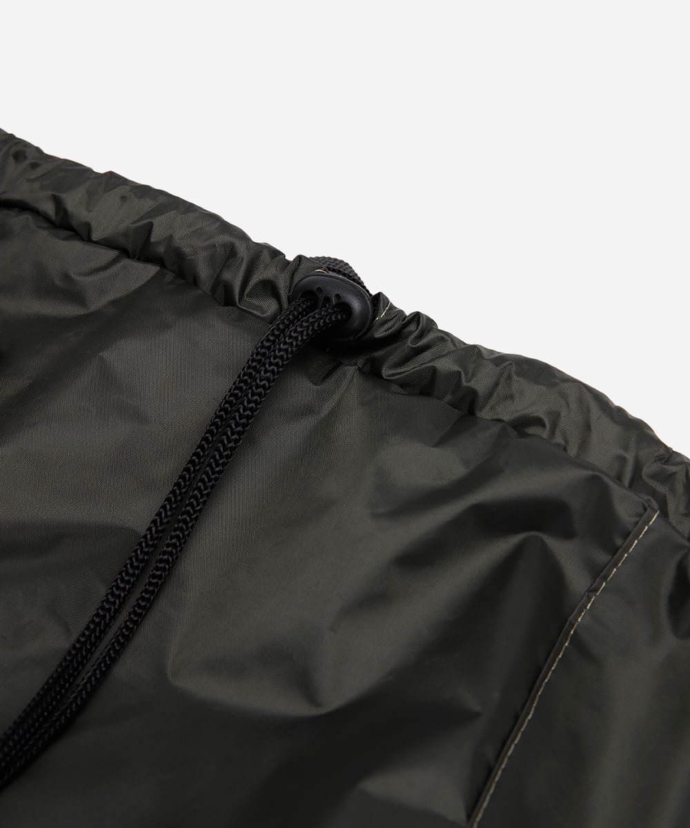 mochila saco com bolso verde