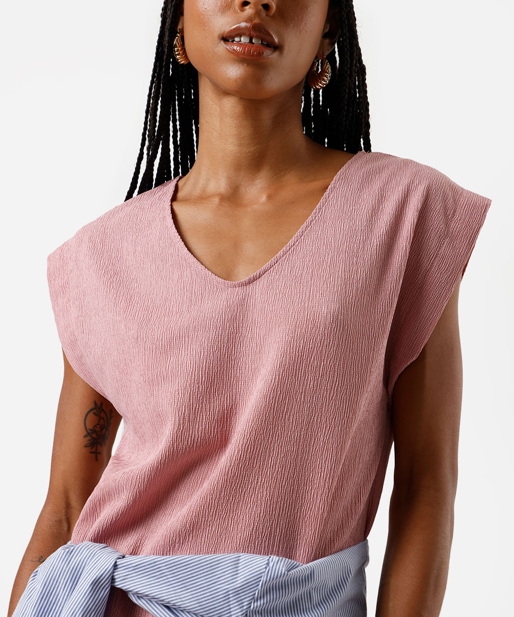 vestido midi muscle feminino com fendas texturizado básico rosa