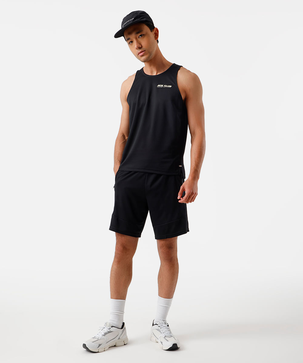 regata masculina comfort - preto