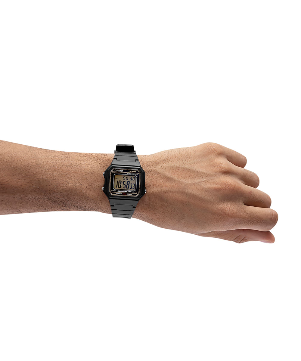 relógio masculino casio digital w 217h 9avdf preto