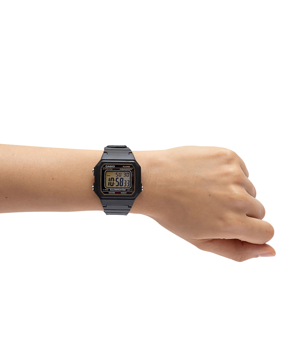 relógio masculino casio digital w 217h 9avdf preto
