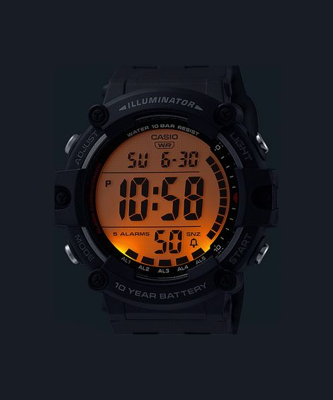 relógio masculino casio digital ae 1500wh 1avdf preto