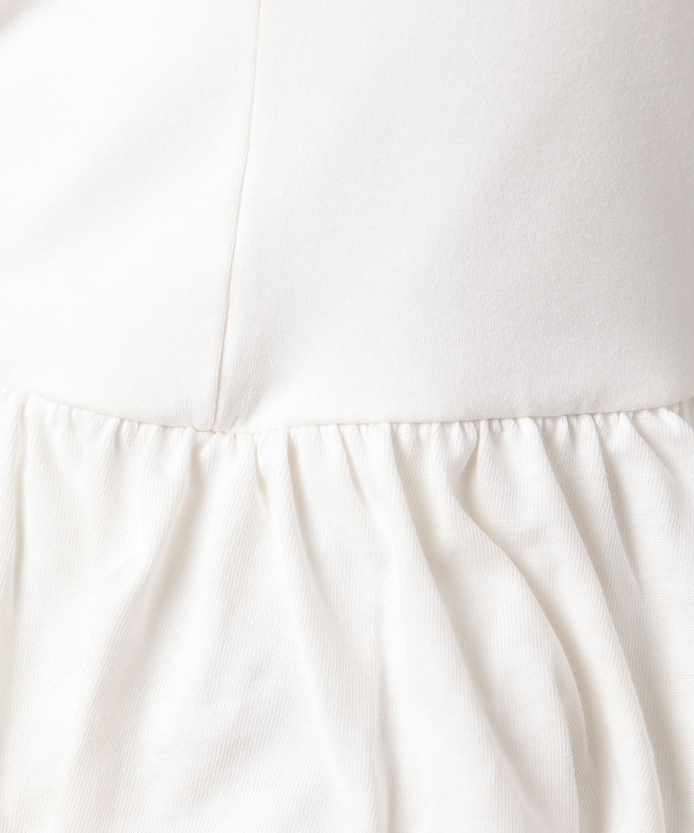 blusa peplum feminina de algodão decote v mindset off white