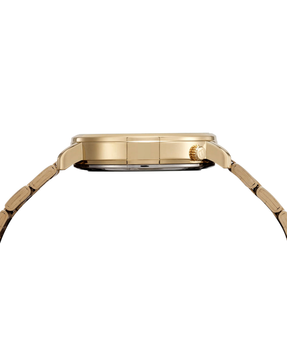 kit relógio feminino mondaine analógico 53748lpmkde1k1 dourado