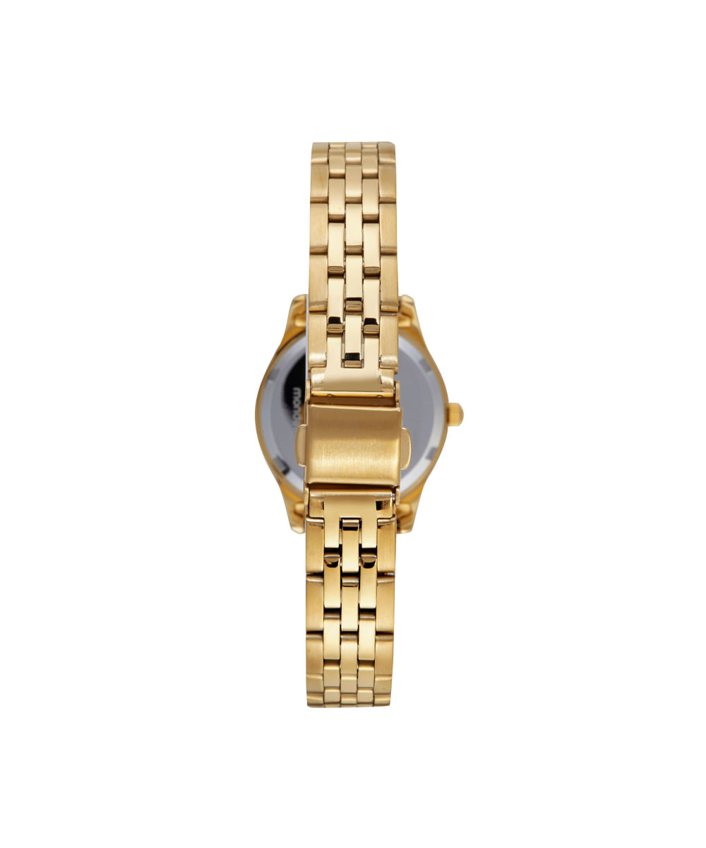 relógio feminino mondaine analógico 32796lpmkde1k1 dourado