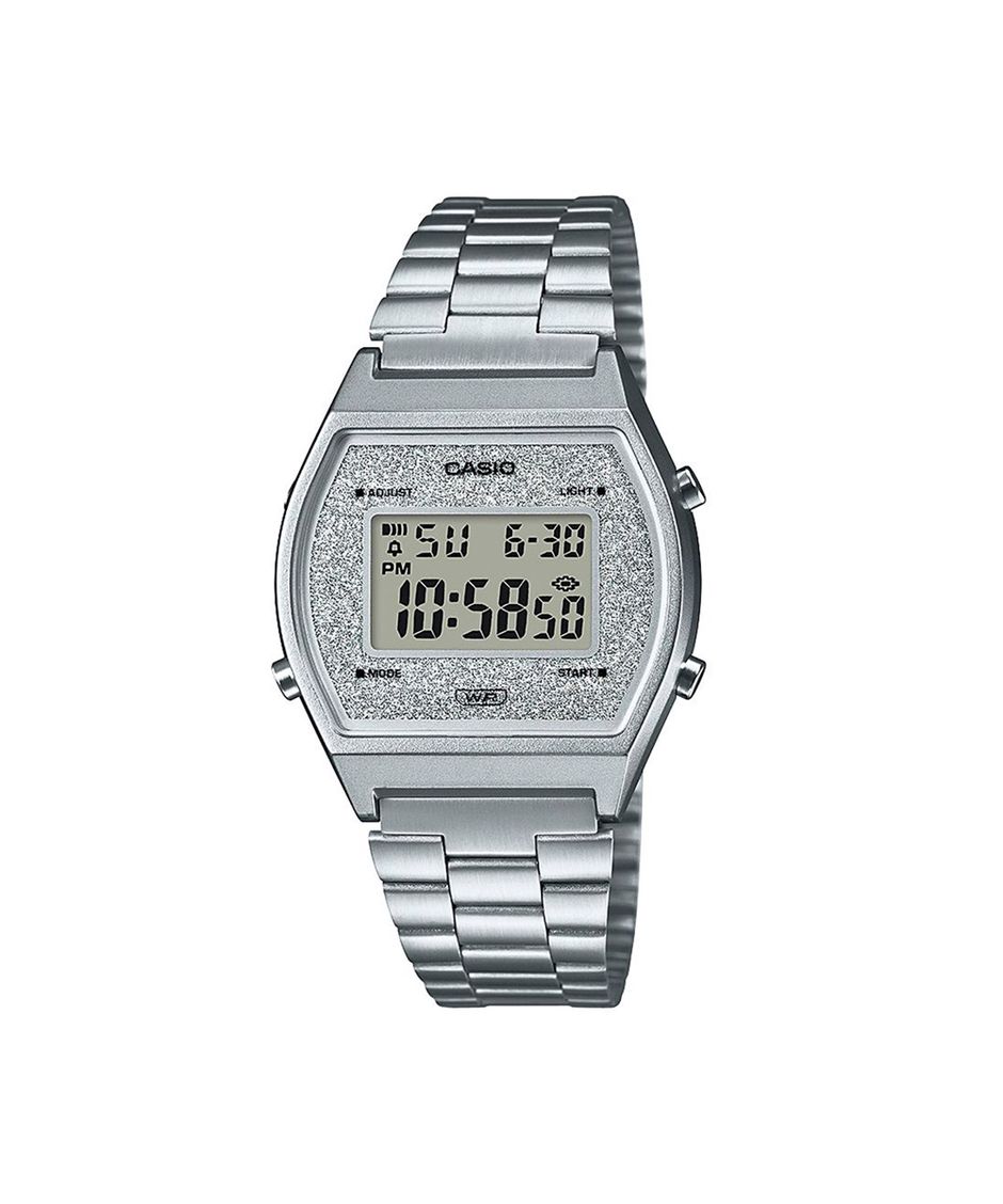 relógio feminino casio digital b640wdg 7df prateado