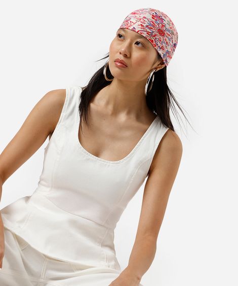 blusa peplum feminina de sarja branca