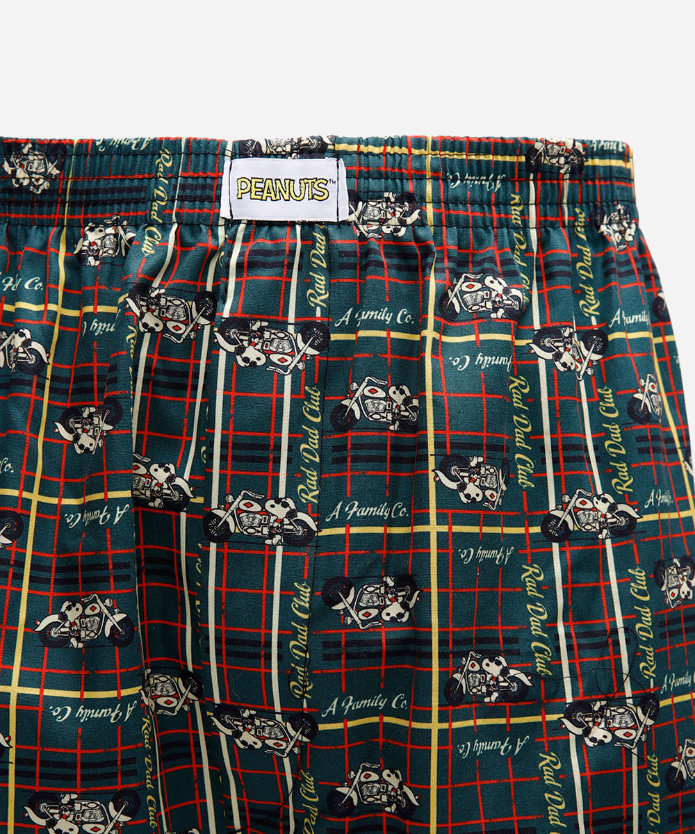 cueca samba cançao de algodão snoopy verde