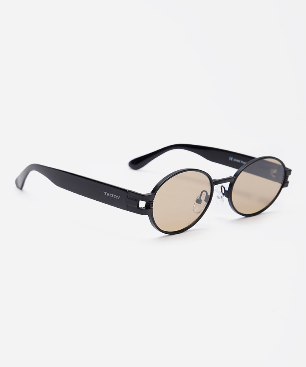 óculos de sol oval triton preto