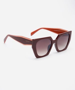 óculos de sol quadrado triton vinho