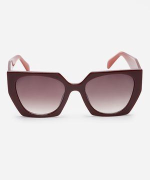 óculos de sol quadrado triton vinho