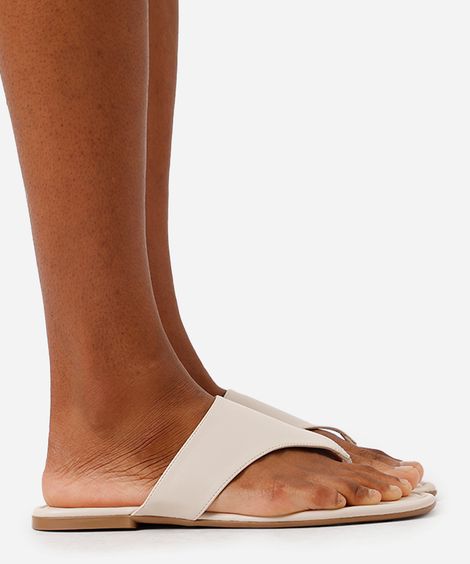 rasteirinha bico quadrado oneself off white