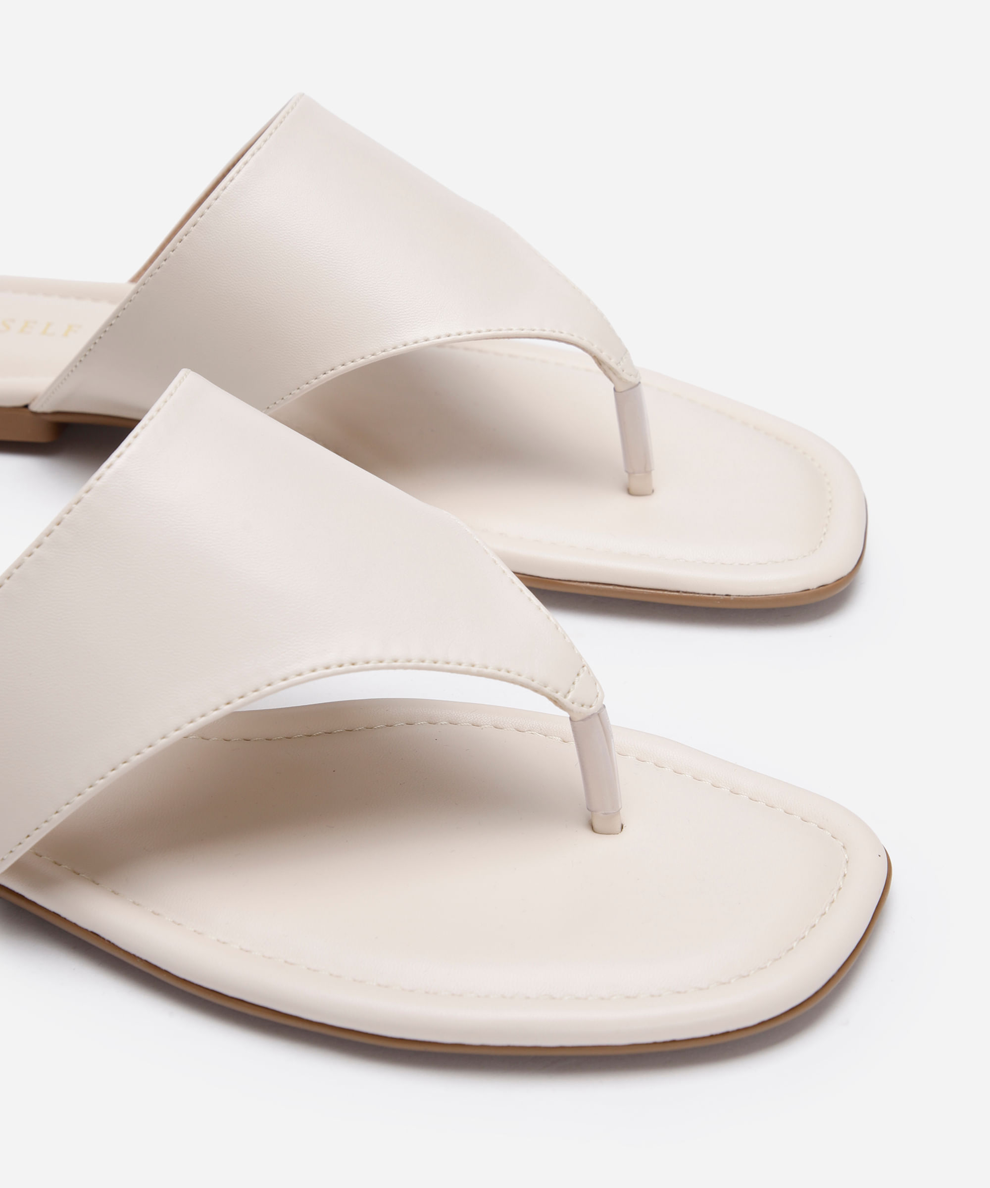 rasteirinha bico quadrado oneself off white