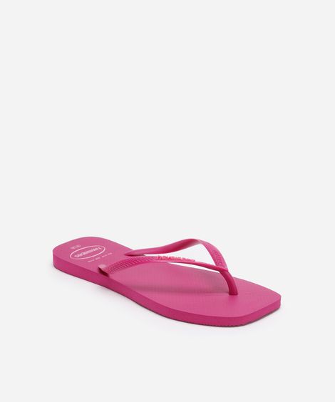 chinelo havaianas slim square rosa