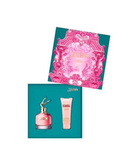 kit perfume feminino jean paul gaultier scandal eau de parfum 50ml e creme corporal perfumed 75ml