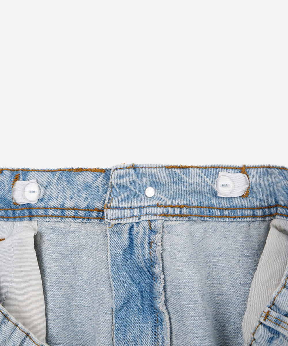 calça wide leg feminina jeans plus size azul