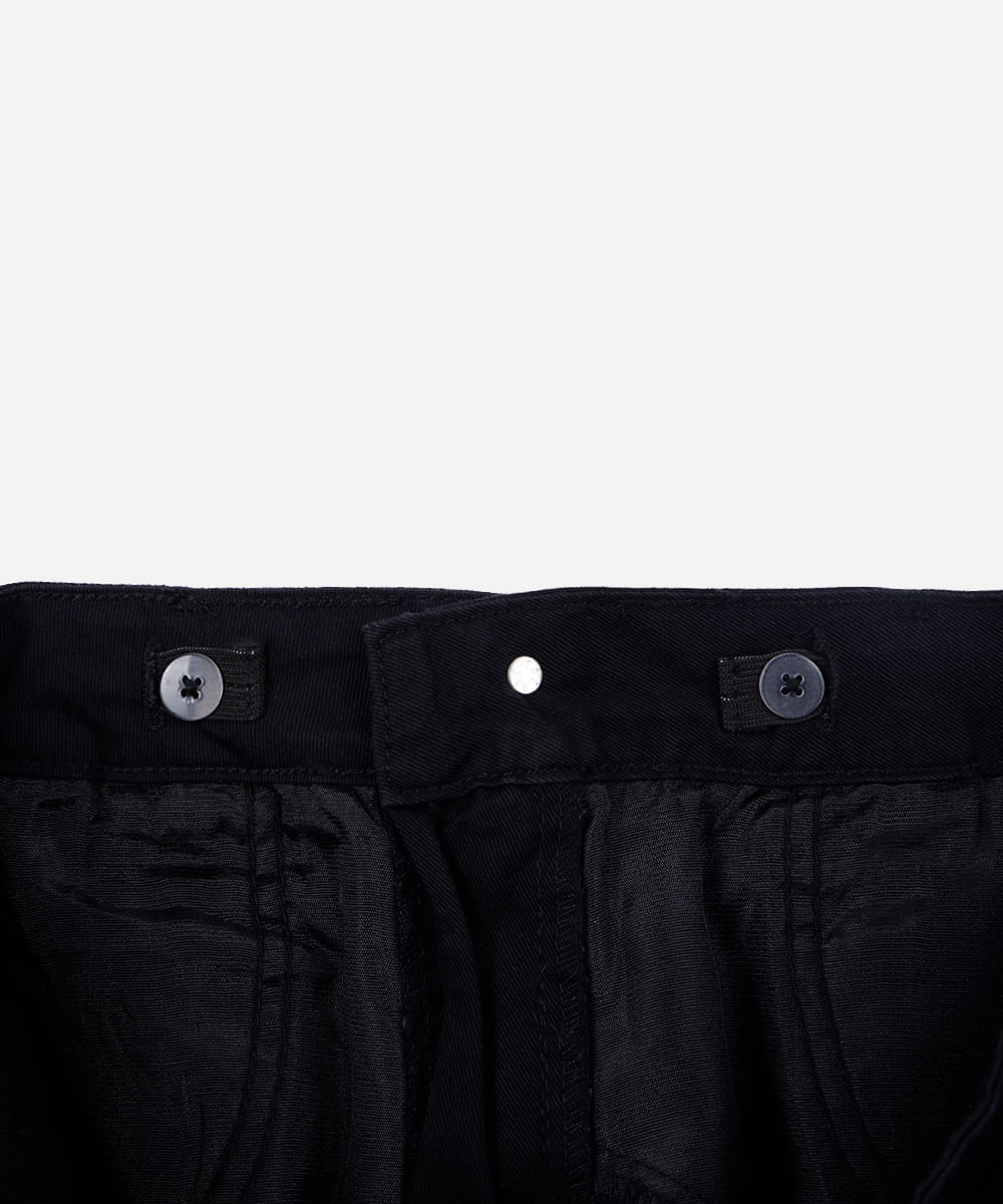 short mom de sarja plus size bordado corações preto