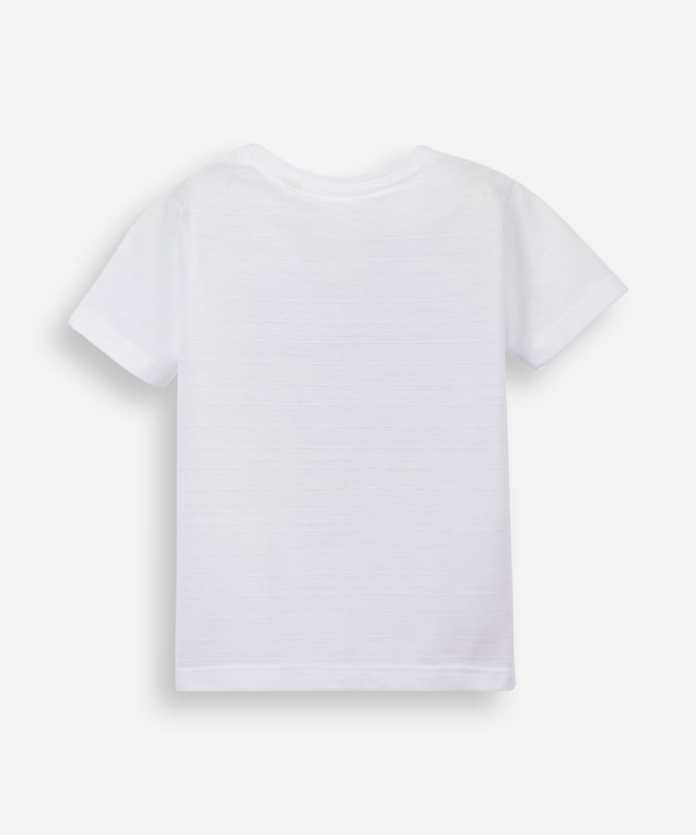 camiseta infantil de algodão patrulha canina off white