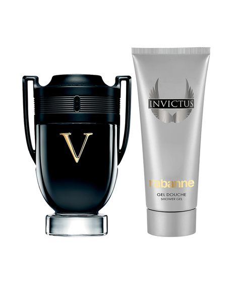 kit perfume masculino rabanne invictus victory eau de parfum extrême 100ml e shampoo all over 100ml