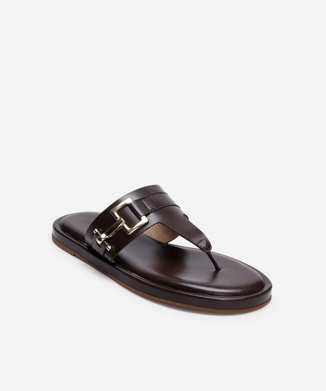 rasteirinha com fivela oneself marrom