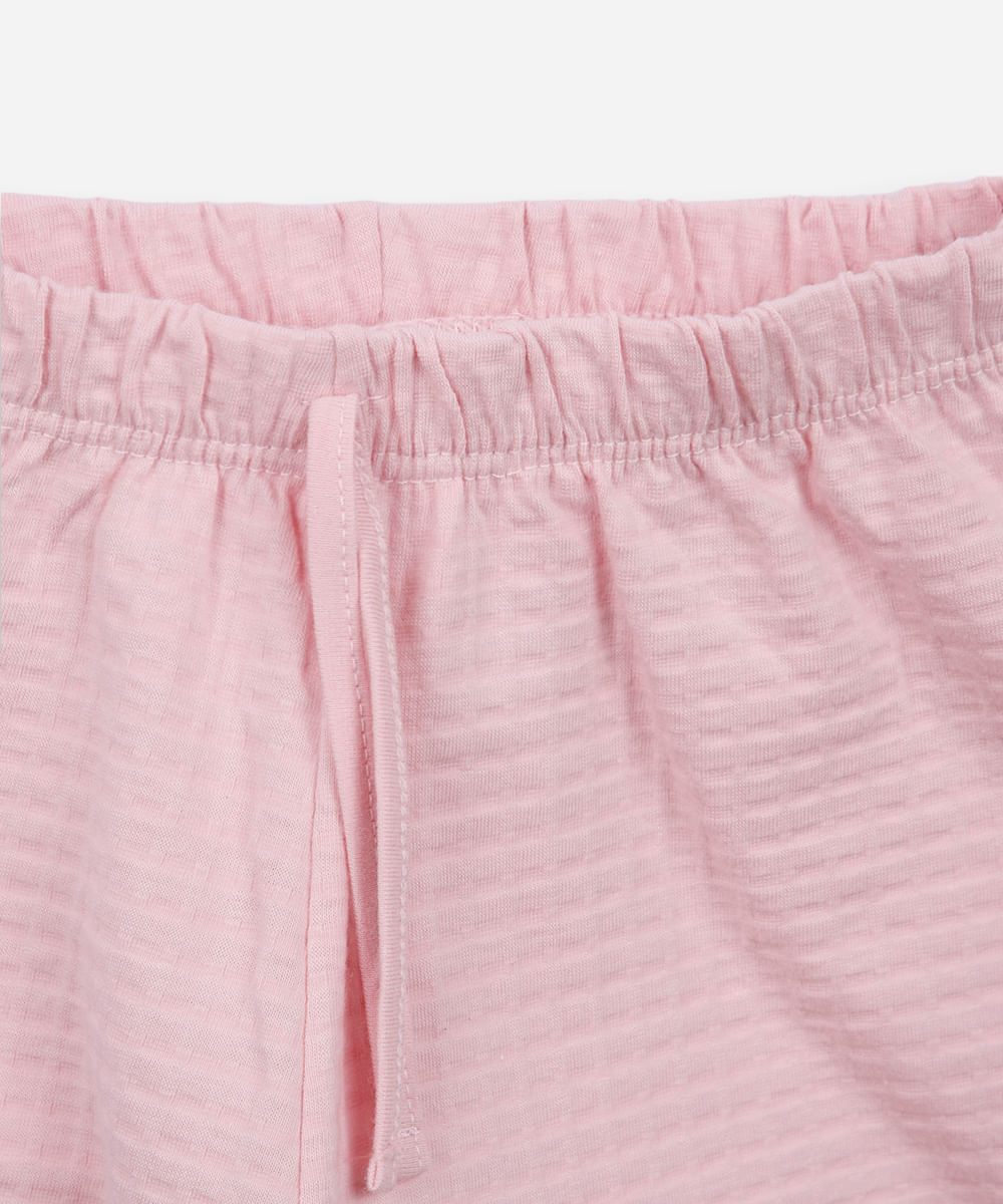 pijama curto infantil lotso off white
