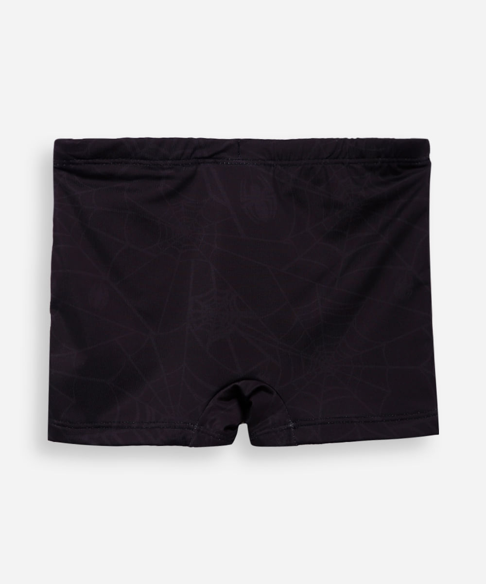 sunga boxer infantil homem aranha preta
