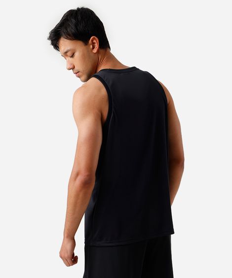 regata esportiva masculina texturizada preta