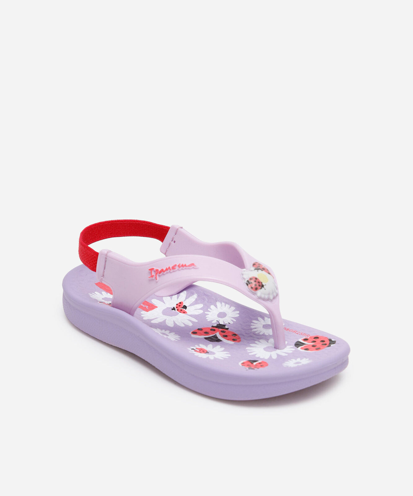 chinelo infantil com elástico joaninha ipanema  lilás