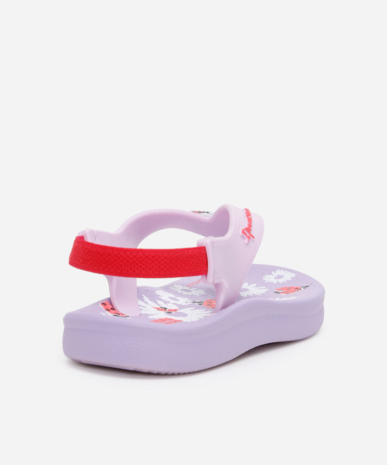 chinelo infantil com elástico joaninha ipanema  lilás
