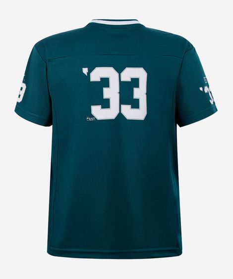 camiseta juvenil manga curta eagles verde